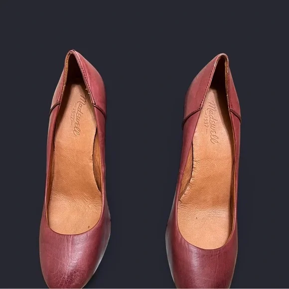 Madewell Red Heels Vintage-Inspired Leather - Picture 4 of 6